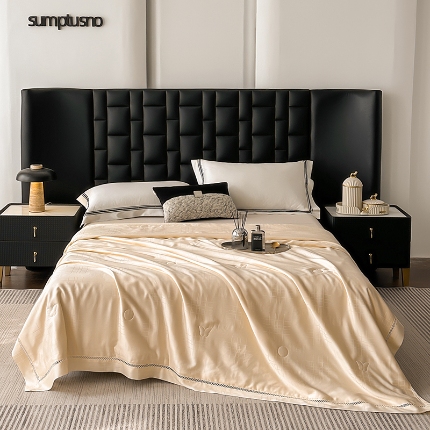 91家纺网 家纺一手货源 找家纺 （总）雅高 2026新款卡伦50s100%莱赛尔天丝提花抗菌夏被夏凉被空调被被子