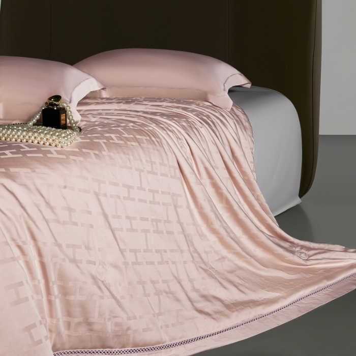 91家纺网 家纺一手货源 找家纺 （总）雅高 2026新款卡伦50s100%莱赛尔天丝提花抗菌夏被夏凉被空调被被子