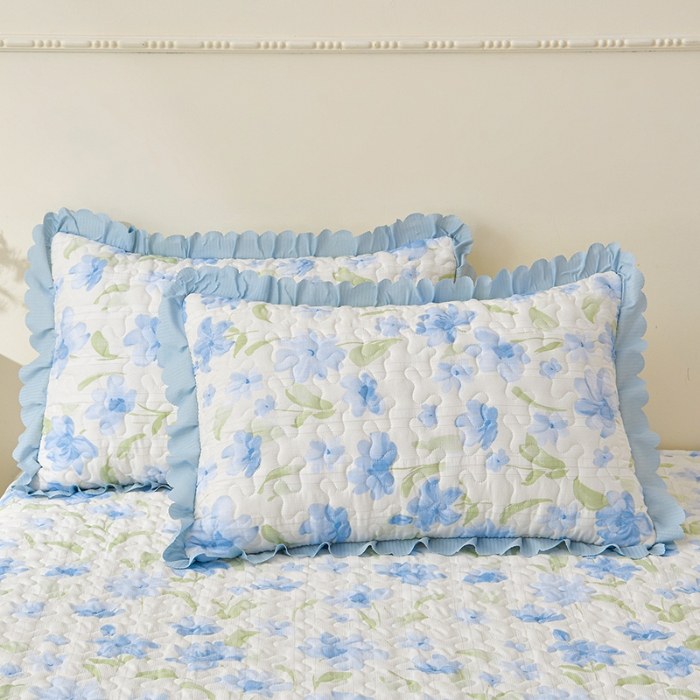 91家纺网 家纺一手货源 找家纺 （总）三友家纺 爆款韩版蕾丝花边床盖四件套（被套款 夏被款）