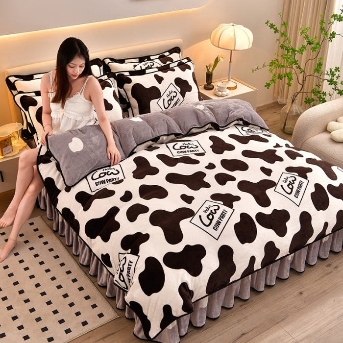 91家纺网 家纺一手货源 找家纺 （总2）绒耀 2025新款高克重8.5斤小包边牛奶绒四件套保暖四件套直播爆款电商爆款