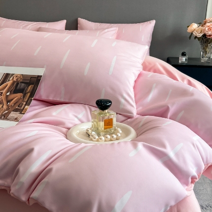 91家纺网 家纺一手货源 找家纺 （总）经年 2026春夏新款亲肤棉数码印花四件套-流星