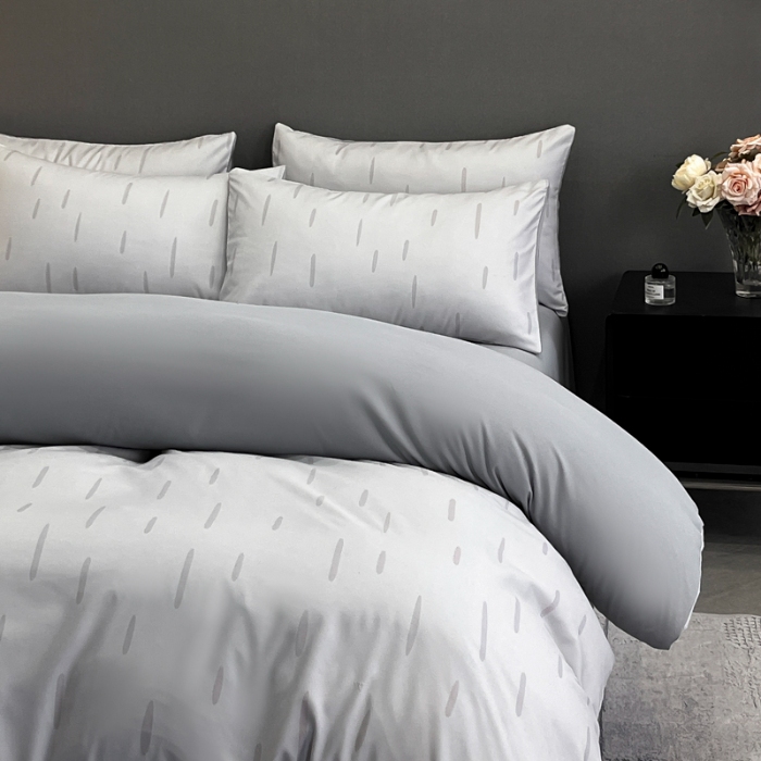 91家纺网 家纺一手货源 找家纺 （总）经年 2026春夏新款亲肤棉数码印花四件套-流星