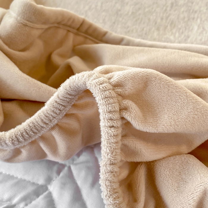 91家纺网 家纺一手货源 找家纺 （总）延遥2026新款A类舒适床笠保暖婴儿绒宝宝绒牛奶绒绗缝夹棉单件床笠