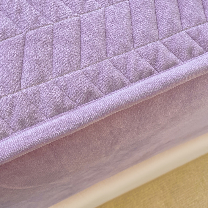 91家纺网 家纺一手货源 找家纺 延遥2026新款A类舒适床笠保暖婴儿绒宝宝绒牛奶绒绗缝夹棉单件床笠 雾蓝