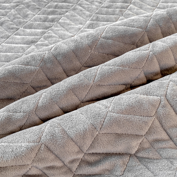 91家纺网 家纺一手货源 找家纺 延遥2026新款A类舒适床笠保暖婴儿绒宝宝绒牛奶绒绗缝夹棉单件床笠 烟灰