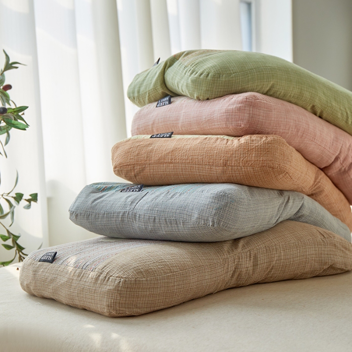 91家纺网 家纺一手货源 找家纺 （总）2026新款  天然全荞麦枕芯枕头  全棉提花荞麦枕清热明目荞麦护颈枕芯透气枕头