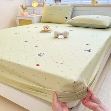 91家纺网 家纺一手货源 找家纺 （总）2026春夏新款水洗古棉单床笠 床笠三件套