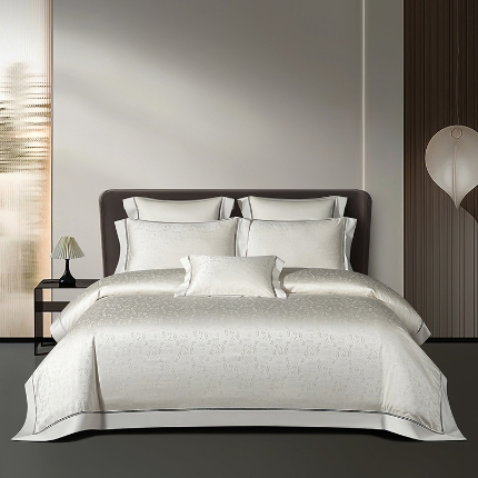 91家纺网 家纺一手货源 找家纺 （总）100S天丝棉提花镂空四件套可定制规格