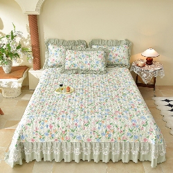 91家纺网 家纺一手货源 找家纺 （总）三友家纺 爆款法式中古风蕾丝床盖三件套,安哥拉红,半亩花田,薄荷奶绿,春野集,皓月黄,花喃,花有约,花愈,花园粉,漫野,奶糖,奶油香芋,蔷薇岛,陶土棕,喜糯,幸识,有杏,雨花台