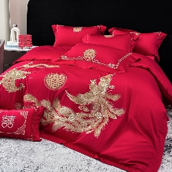 91家纺网 家纺一手货源 找家纺 （总）星蕴家纺 2026新款高档全棉婚庆四件套,龙凤呈祥,龙姿凤彩,锦绣龙凤,挚爱一生,喜结良缘