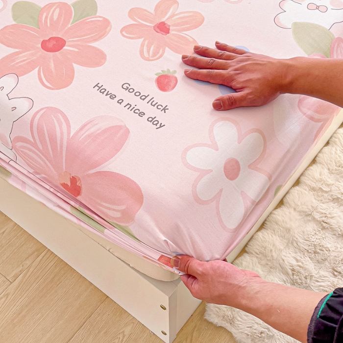 91家纺网 家纺一手货源 找家纺 （总1）安逸家纺 12868 新款全棉床笠床罩学生纯棉单床笠