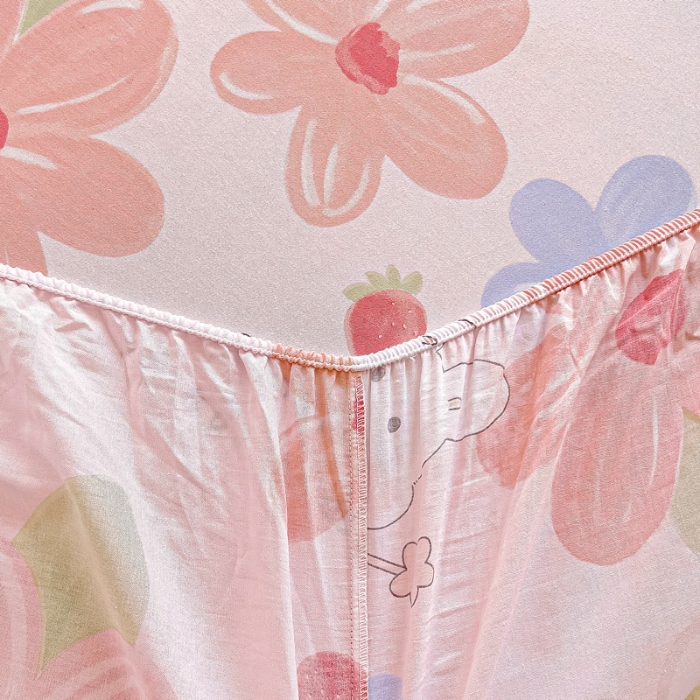 91家纺网 家纺一手货源 找家纺 （总1）安逸家纺 12868 新款全棉床笠床罩学生纯棉单床笠