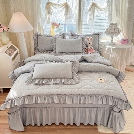 91家纺网 家纺一手货源 找家纺 （总）苏米娜家纺SUMINA 2026春夏超柔云朵棉夏被床盖款四件套-安妮系列