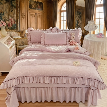 91家纺网 家纺一手货源 找家纺 （总）漫布云家纺 2026春夏超柔云朵棉夏被床盖款四件套-安妮系列