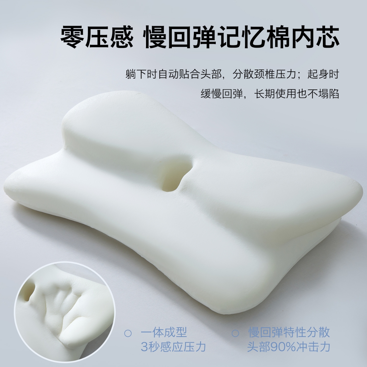 91家纺网 家纺一手货源 找家纺 （总）2026新款 深睡酒店记忆枕芯 蝶形记忆枕头 慢回弹成人记忆棉枕芯枕头