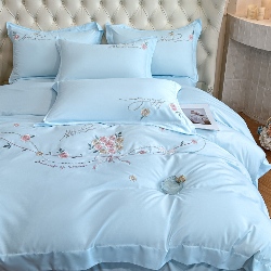 91家纺网 家纺一手货源 找家纺 （总）经年 2026春夏新款云朵棉刺绣四件套-约定,约定-以太兰,约定-粉玉,约定-香槟