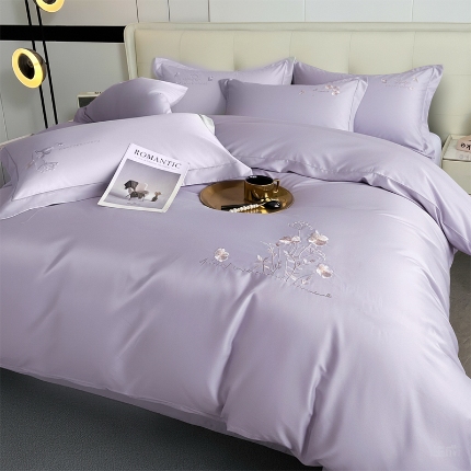 91家纺网 家纺一手货源 找家纺 （总）帛美家纺 2026新款全棉纯棉轻奢绣花四件套