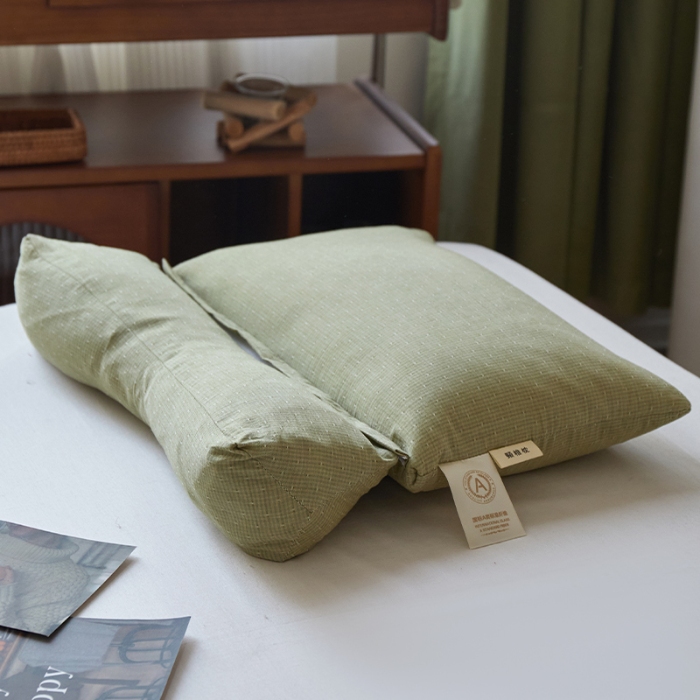 91家纺网 家纺一手货源 找家纺 （总）2026新款  明目透气荞麦枕芯枕头  全荞麦护颈枕芯全棉荞麦按摩清热学生成人枕芯