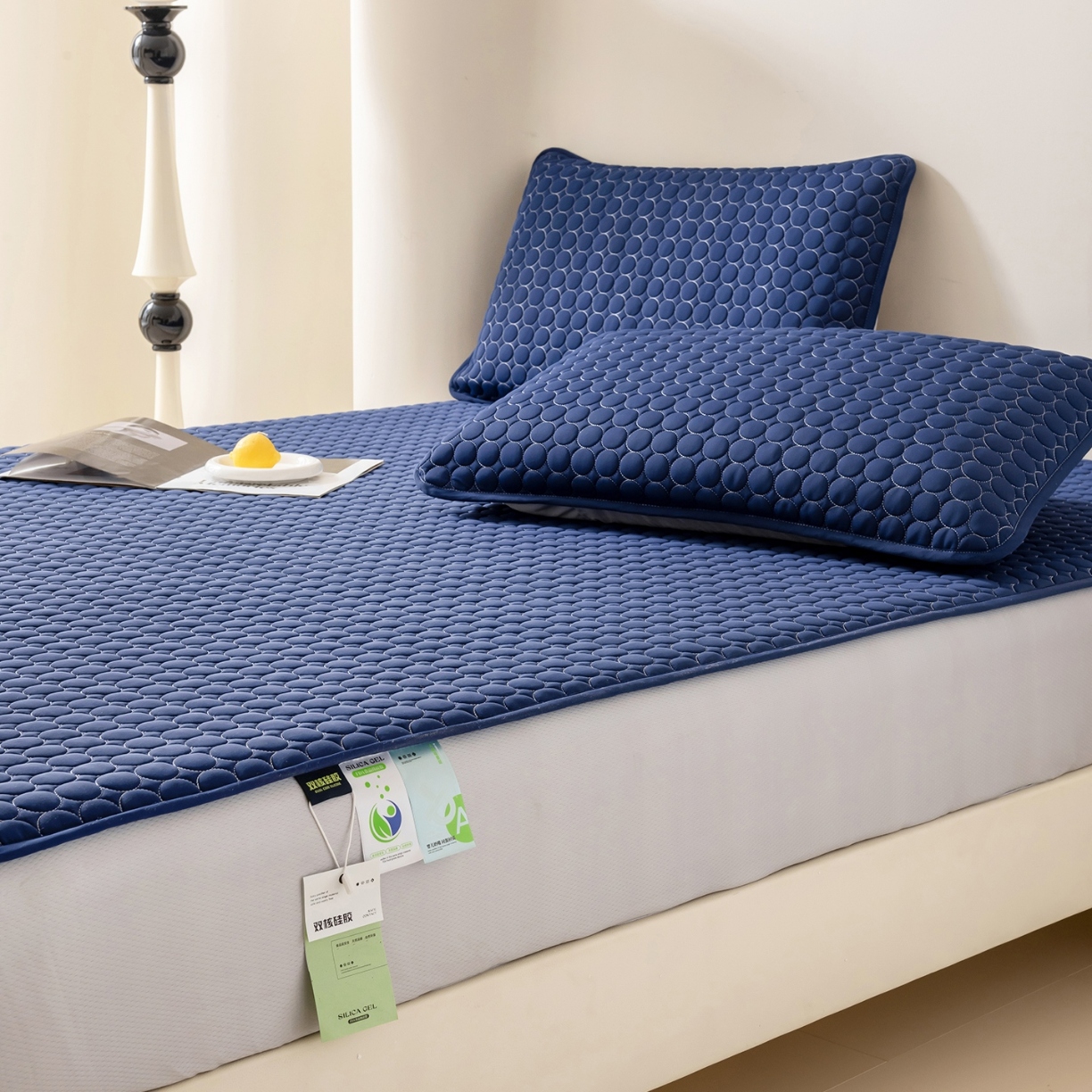 91家纺网 家纺一手货源 找家纺 （总）高端可机洗硅胶凉席床笠三件套凉感凉席深睡眠 夏季纯色凉席 乳胶凉席 冰丝凉席 软席 凉席 凉席