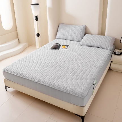 91家纺网 家纺一手货源 找家纺 （总）高端可机洗硅胶凉席床笠三件套凉感凉席深睡眠 夏季纯色凉席 乳胶凉席 冰丝凉席 软席 凉席 凉席