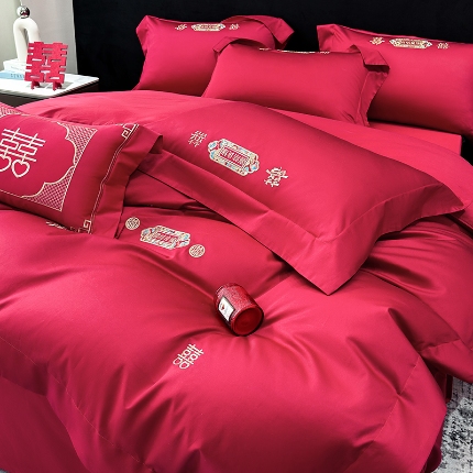 91家纺网 家纺一手货源 找家纺 （总）星蕴家纺 2026新款双股长绒棉全棉纯棉刺绣四件套-柏林系列