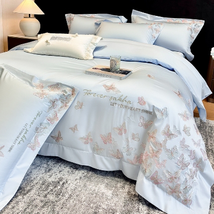 91家纺网 家纺一手货源 找家纺 （总）星蕴家纺 2026新款双股贡缎长绒棉四件套-挚爱