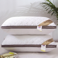 91家纺网 家纺一手货源 找家纺 （总）兴丝露枕芯 亲肤绗缝三线格枕芯 羽丝枕 舒适枕 中高枕 成人枕头 宿舍枕芯,三线格双边咖啡网边枕,三线格双边白色网边枕,三线格双边粉色网边枕,三线格双边灰色网边枕