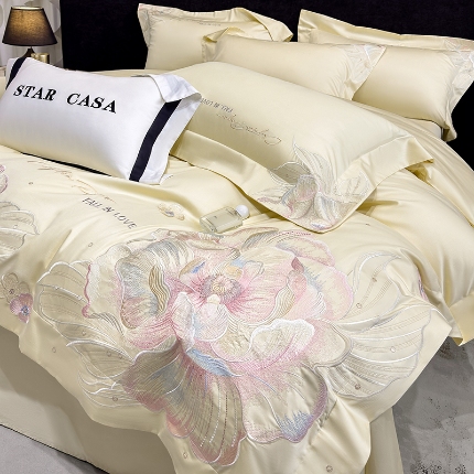 （总）星蕴家纺 2026新款正宗澳棉长绒棉贡缎四件套-晨曦