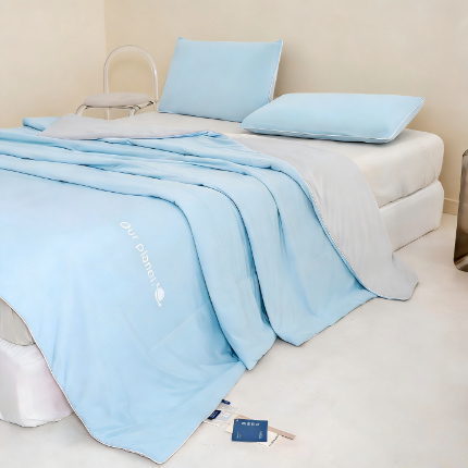 91家纺网 家纺一手货源 找家纺 （总）高克重凉感丝夏被亚朵类似深睡眠凉感夏被 空调被 夏凉被 夏被 夏被