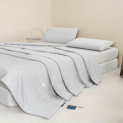 91家纺网 家纺一手货源 找家纺 （总）高克重凉感丝夏被亚朵类似深睡眠凉感夏被 空调被 夏凉被 夏被 夏被