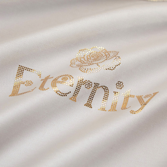 91家纺网 家纺一手货源 找家纺 （总）100支皇妃缎100%全棉烫片纯色四件套长绒棉