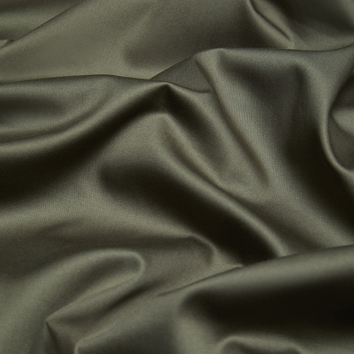 91家纺网 家纺一手货源 找家纺 100支皇妃缎100%全棉烫片纯色四件套长绒棉 永恒橄榄绿