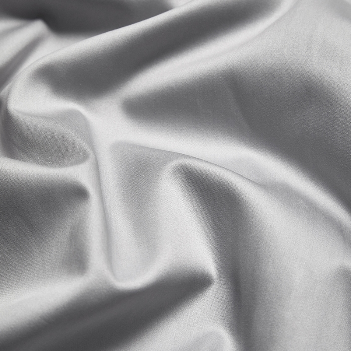 91家纺网 家纺一手货源 找家纺 100支皇妃缎100%全棉烫片纯色四件套长绒棉 永恒灰色