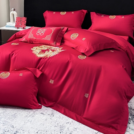 （总）星蕴家纺 2026新款高档全棉婚庆四件套