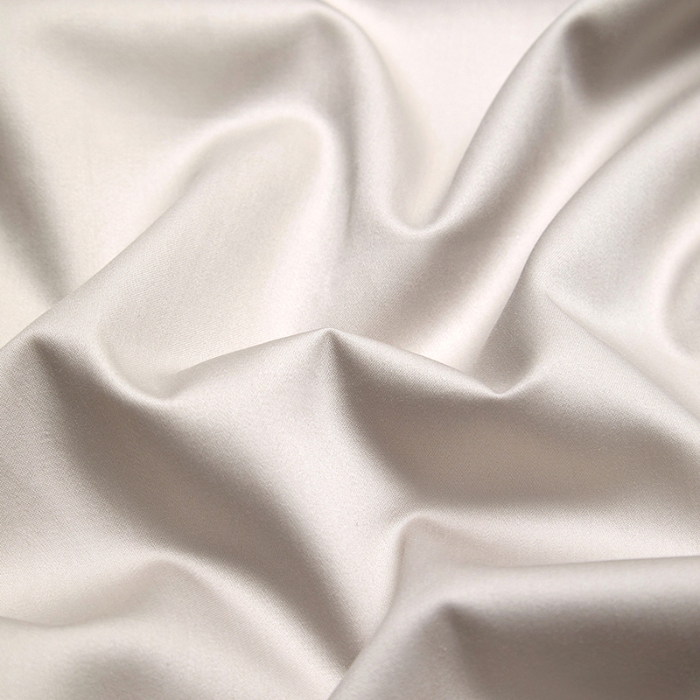 91家纺网 家纺一手货源 找家纺 100支皇妃缎100%全棉烫片纯色四件套长绒棉 永恒米灰
