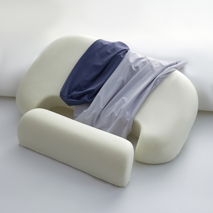 91家纺网 家纺一手货源 找家纺 （总）2026新款 双向牵引记忆枕芯慢回弹枕头  深睡零压牵引护颈枕芯记忆棉成人学生枕头