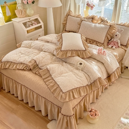 91家纺网 家纺一手货源 找家纺 （总）苏米娜家纺SUMINA 2026春夏超柔云朵棉夏被床盖款四件套-安妮系列