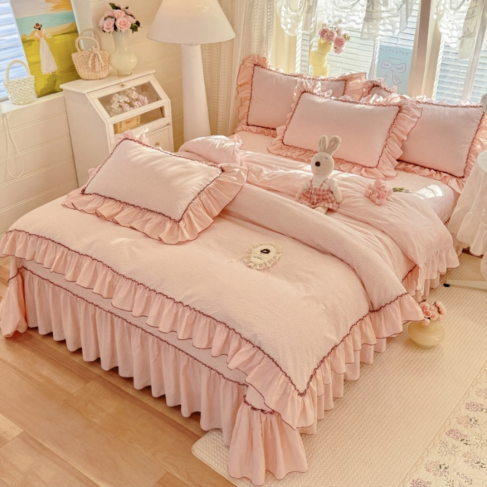 91家纺网 家纺一手货源 找家纺 （总）苏米娜家纺SUMINA 2026春夏超柔云朵棉夏被床盖款四件套-安妮系列