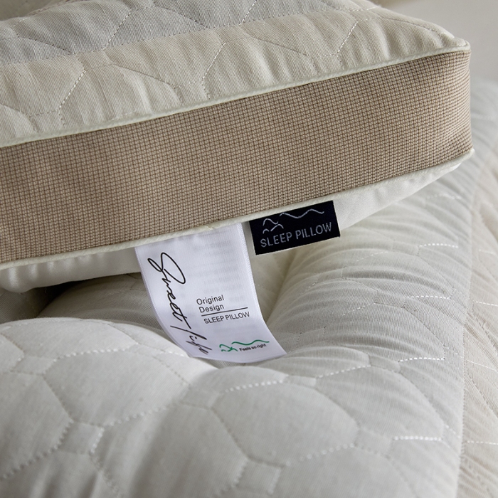 91家纺网 家纺一手货源 找家纺 （总）2026新款  亚麻透气荞麦健眠护颈枕芯枕头 深睡明目荞麦学生成人枕芯