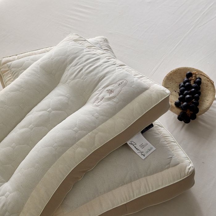 91家纺网 家纺一手货源 找家纺 （总）2026新款  亚麻透气荞麦健眠护颈枕芯枕头 深睡明目荞麦学生成人枕芯