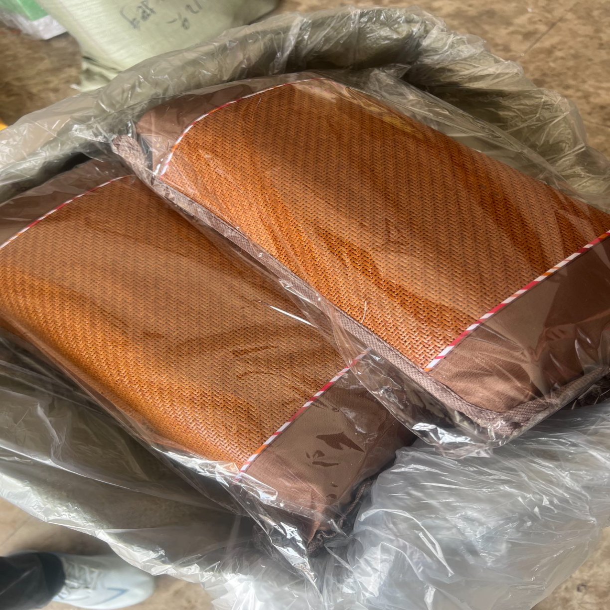 91家纺网 家纺一手货源 找家纺 （总）茶香枕冰藤竹叶夏凉枕头冰丝腾面凉枕护颈凉席枕芯竹枕藤枕夏季礼品促销会销团购礼盒装