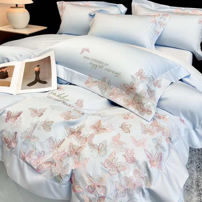 91家纺网 家纺一手货源 找家纺 （总）星蕴家纺 2026新款双股贡缎长绒棉四件套-挚爱