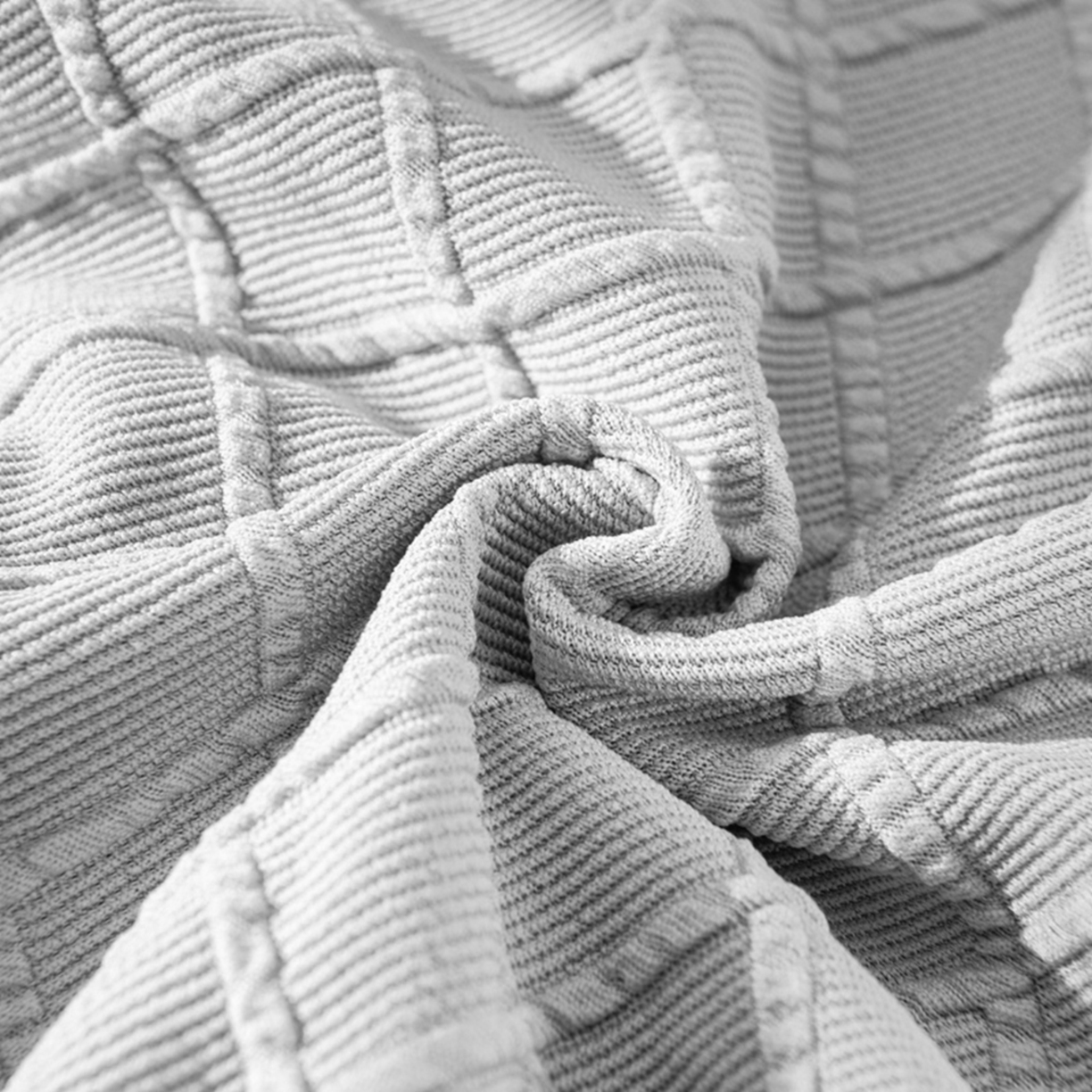 91家纺网 家纺一手货源 找家纺 （总）壹零特色家纺 菱形格提花方凳子套 弹性换鞋凳套 方柱凳子套