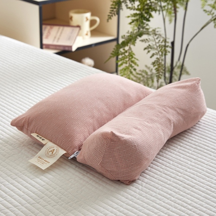 91家纺网 家纺一手货源 找家纺 （总）2026新款   全棉条纹生态荞麦组合枕三角牵引组合枕头枕芯