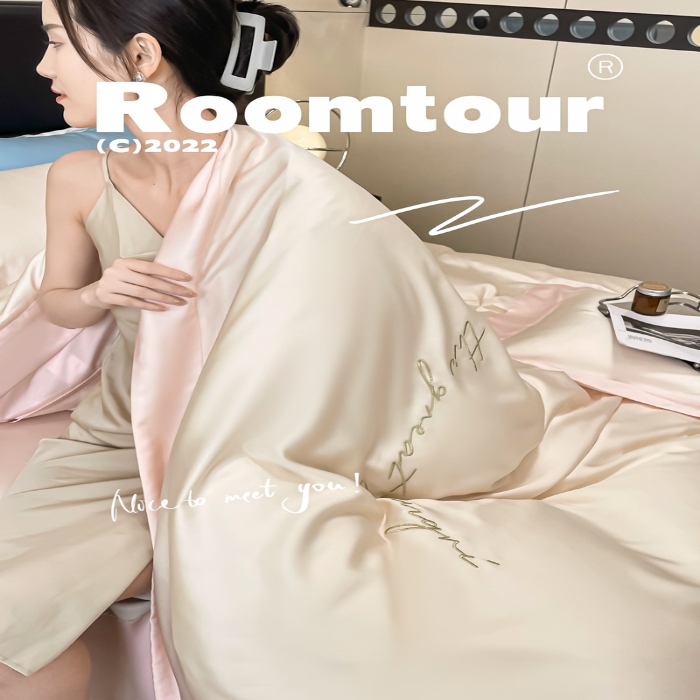 91家纺网 家纺一手货源 找家纺 （总）高档礼盒装春夏新品超细旦冷凝天丝刺绣四件套100%莱赛尔