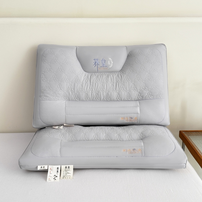 91家纺网 家纺一手货源 找家纺 亲肤荞麦两用枕芯 荞麦枕 羽丝枕 护颈枕头 荞麦两用护颈枕 