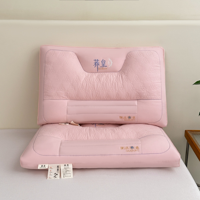 91家纺网 家纺一手货源 找家纺 亲肤荞麦两用枕芯 荞麦枕 羽丝枕 护颈枕头 荞麦两用护颈枕 