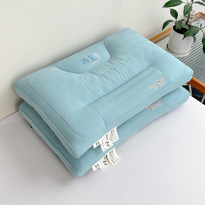 91家纺网 家纺一手货源 找家纺 亲肤荞麦两用枕芯 荞麦枕 羽丝枕 护颈枕头 荞麦两用护颈枕 