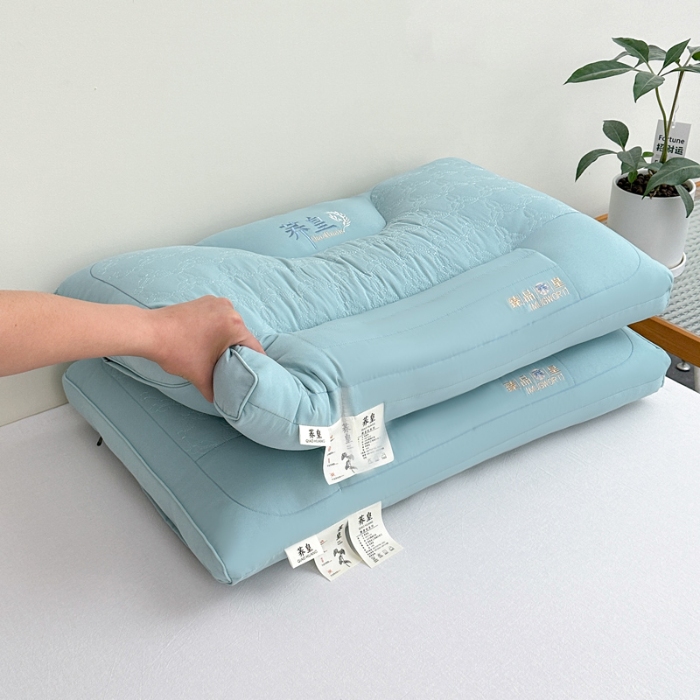 91家纺网 家纺一手货源 找家纺 亲肤荞麦两用枕芯 荞麦枕 羽丝枕 护颈枕头 荞麦两用护颈枕 