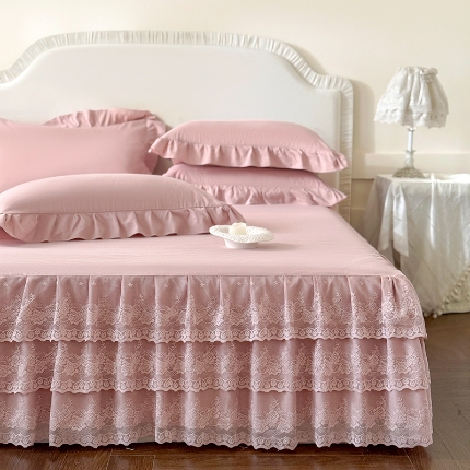 91家纺网 家纺一手货源 找家纺 （总）乐朵家居 2026新款 26-1夏沫 蕾丝床裙